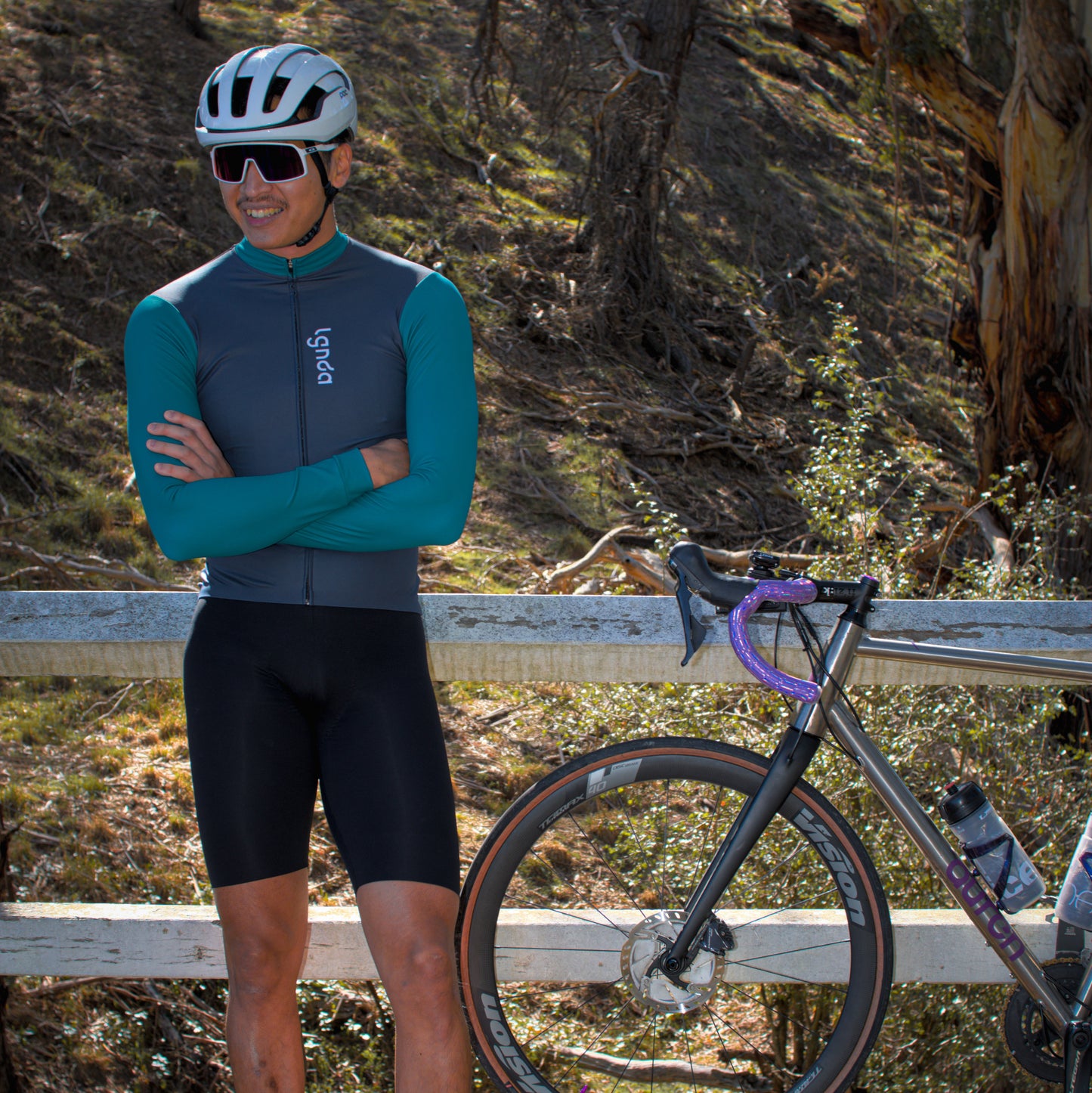 Men's Thermal Top Grey Teal