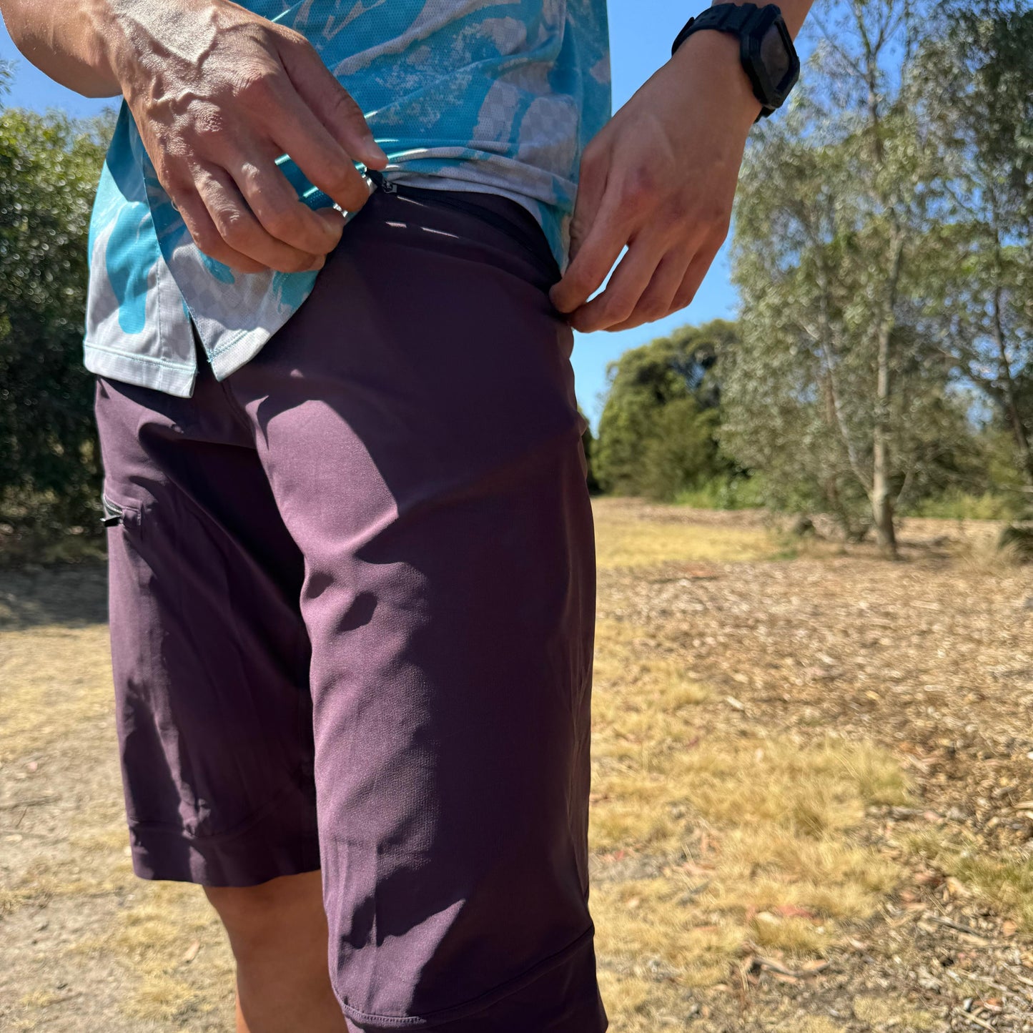 Men's Cargo Shorts Plum