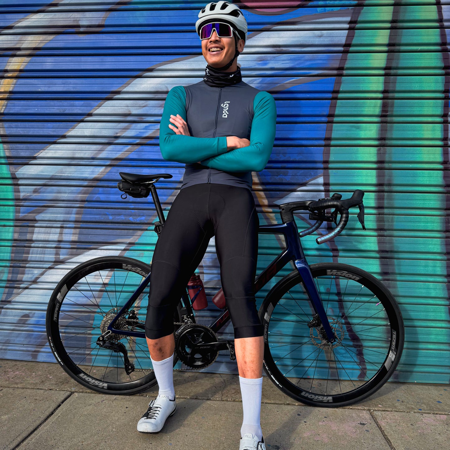 Men's 3/4 Thermal Bibs Black