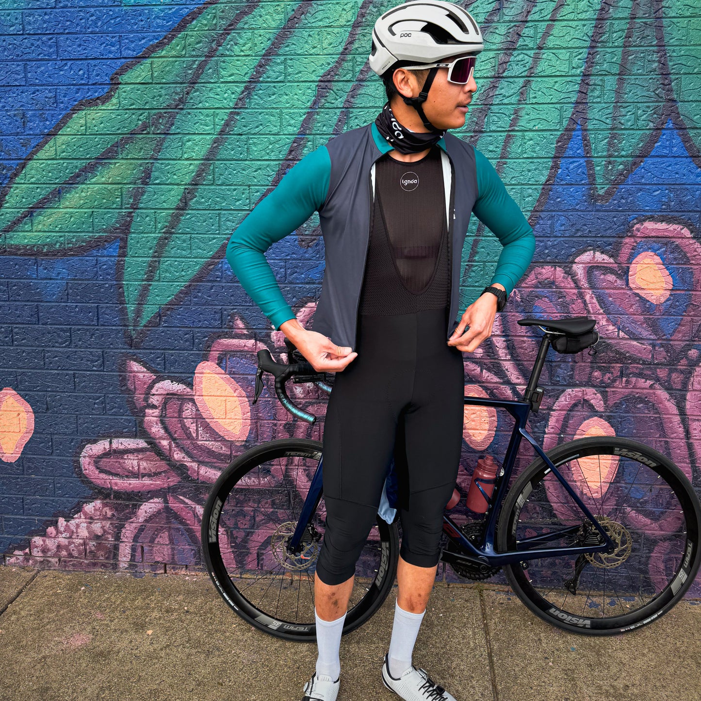 Men's 3/4 Thermal Bibs Black