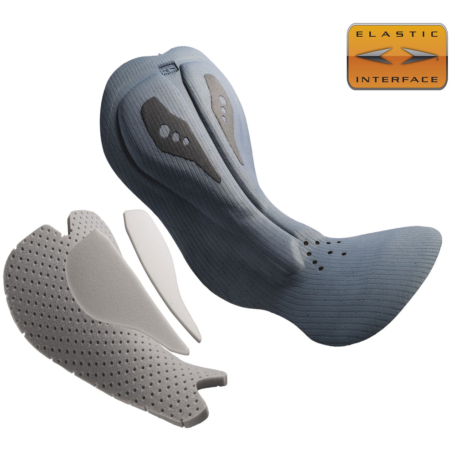 cycling pad, cycling chamois, elastic interface