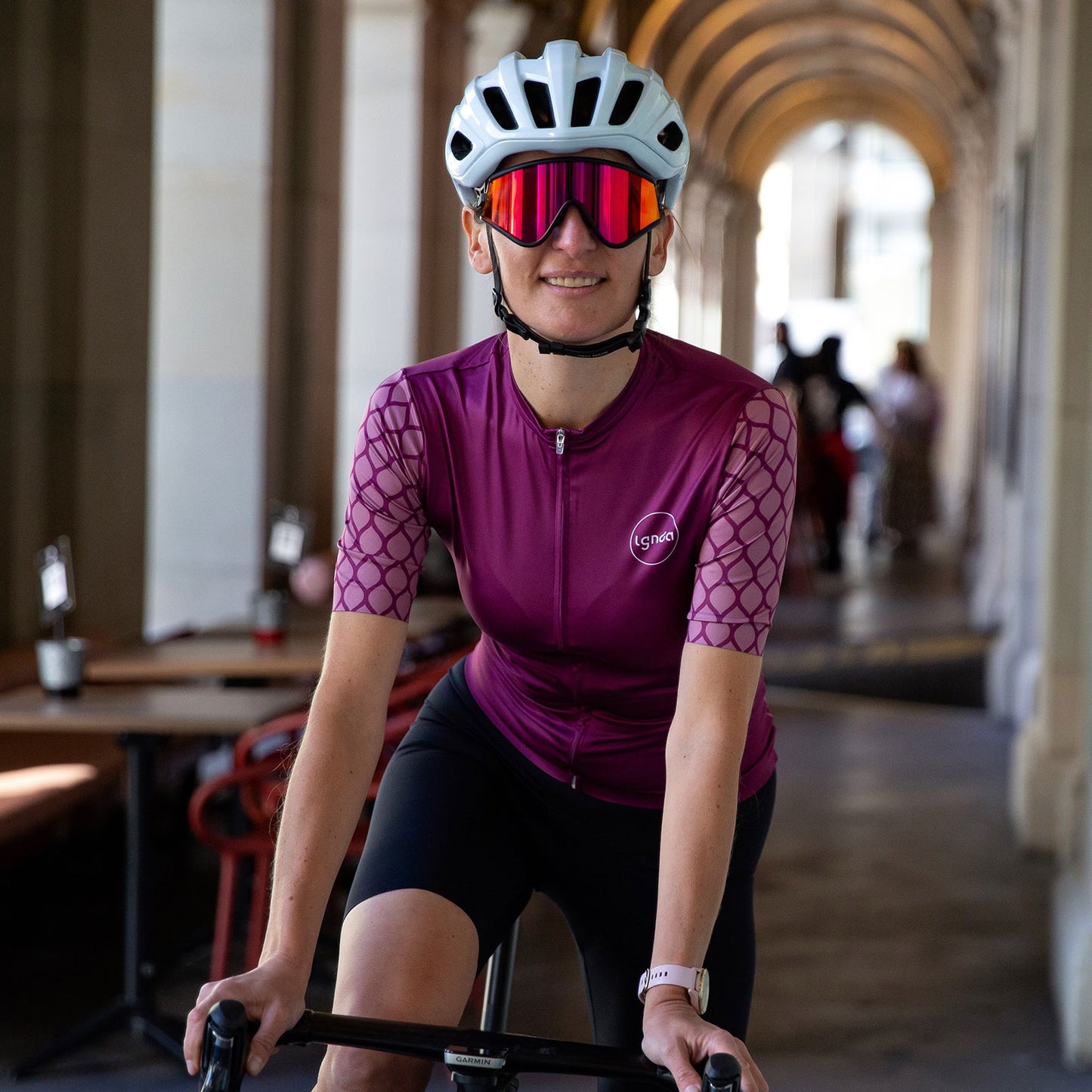 women's cycling jersey, cycling jersey, womens cycling jersey, ladies cycling jersey, Garmin watch, Scott Foil Premium, Garmin 830, Kask, Kask Mojito, Oakley