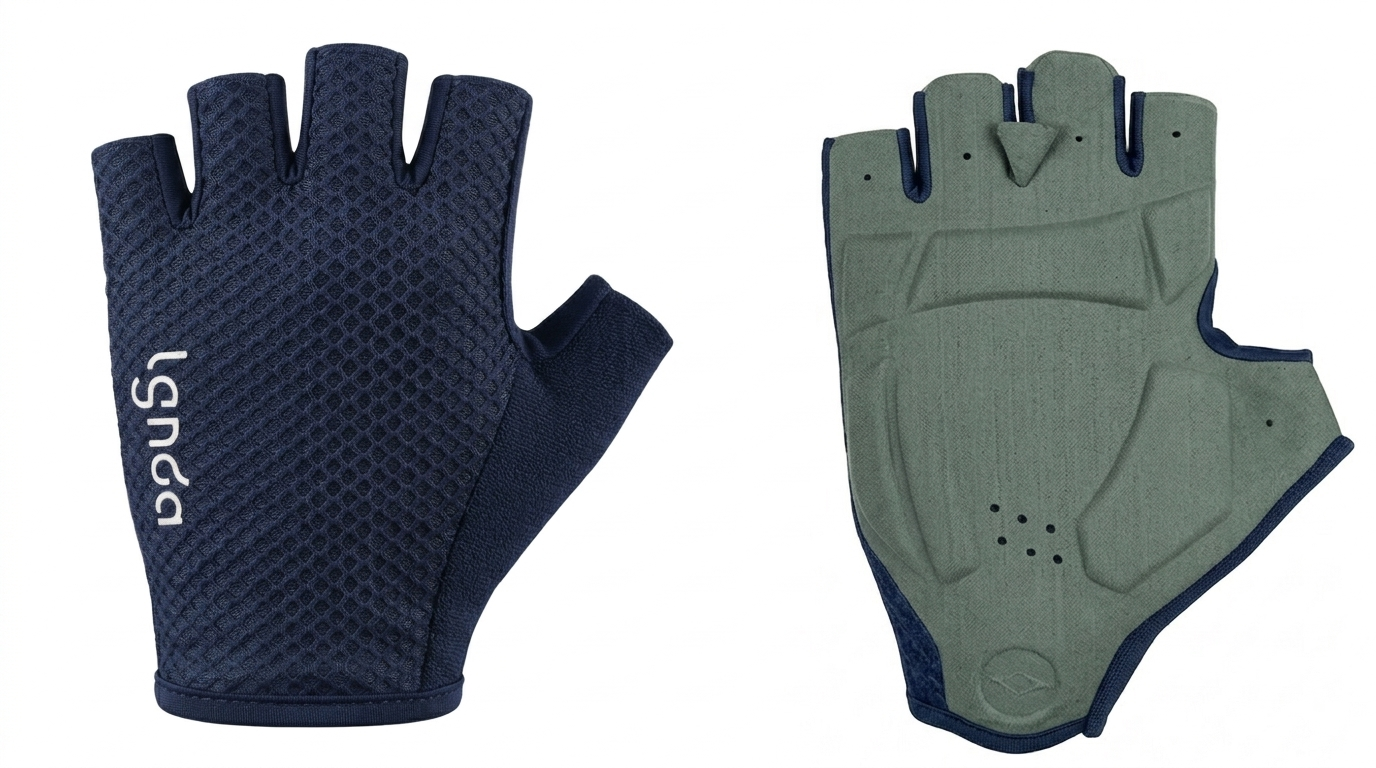 Short Finger Eco Gloves Navy