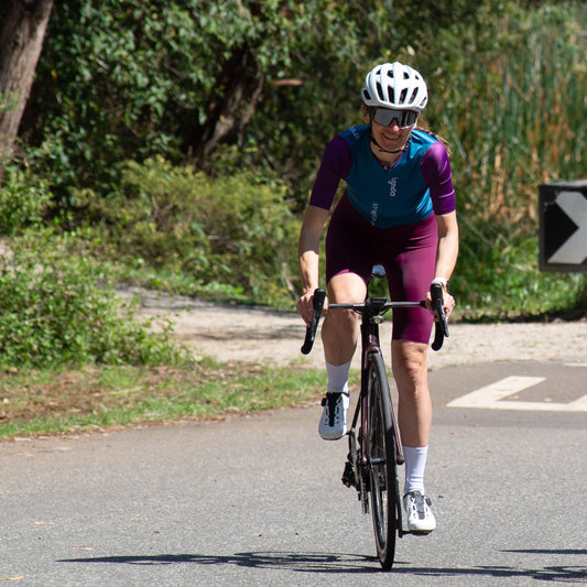 Women's Cycling Bibs Burgundy