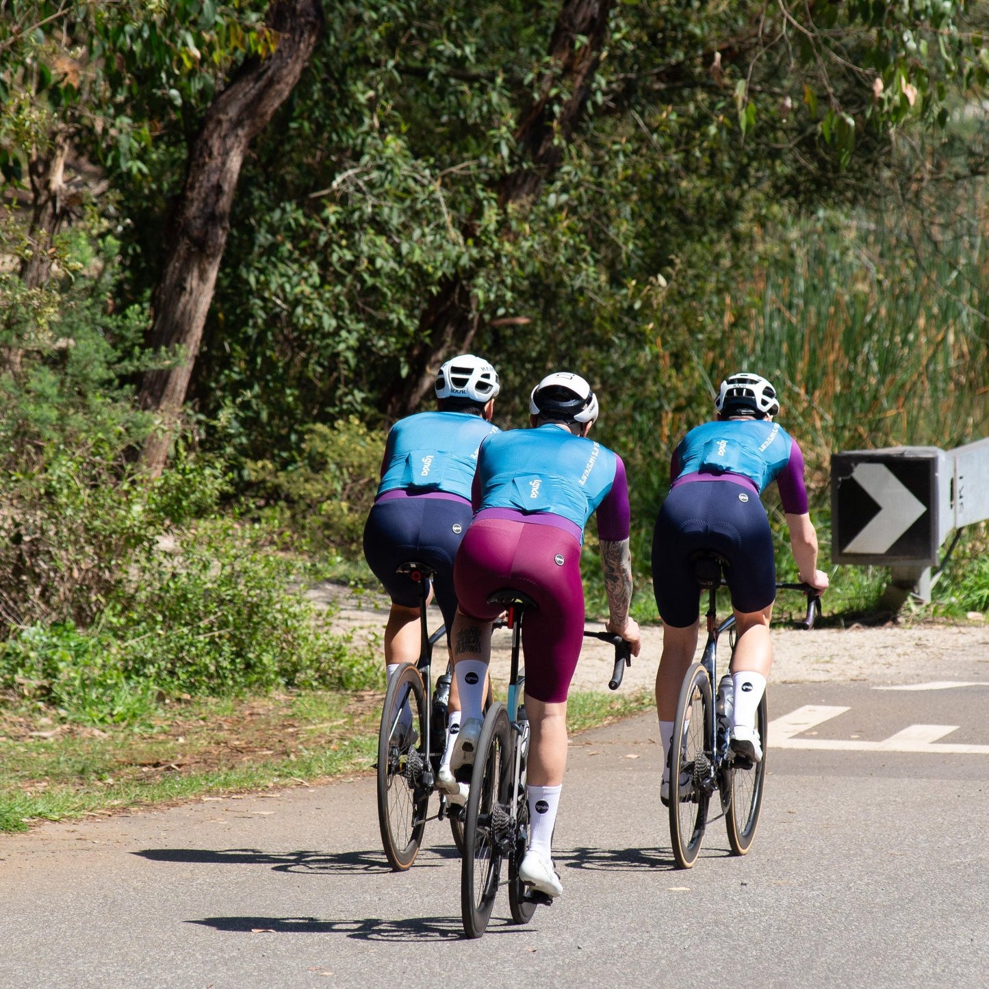 Men's Cycling Bibs Burgundy