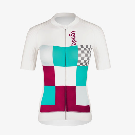 Women's Cycling Jersey Squares