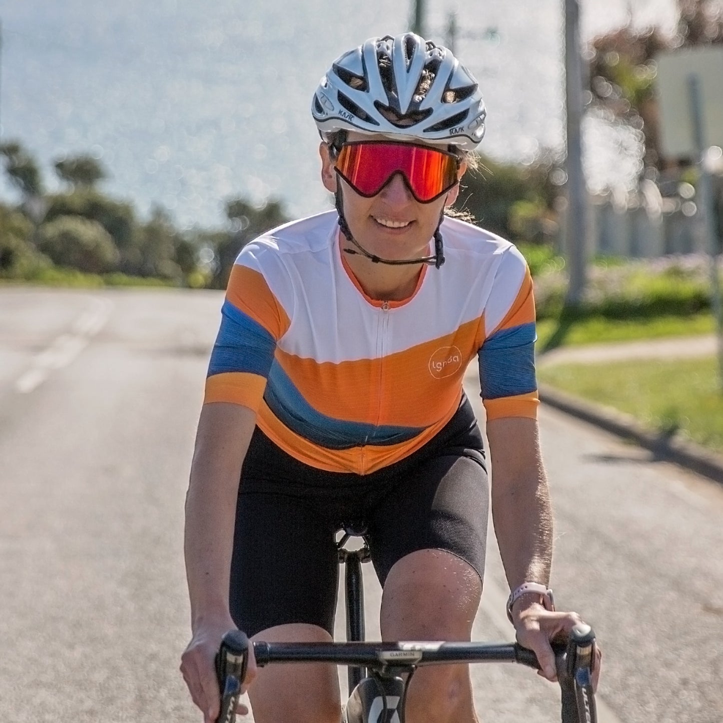 Women's Cycling Jersey Orange